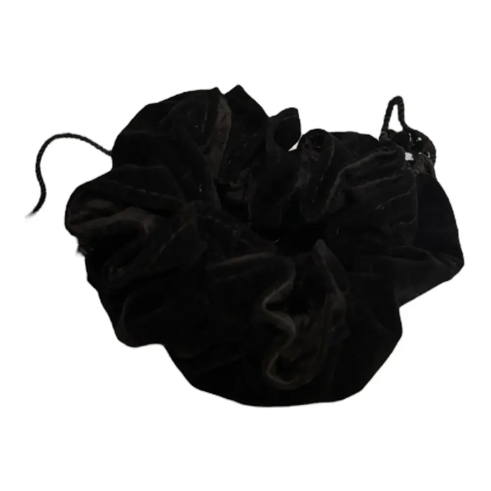Round Velvet Jewelry Bag Pouch with Pockets